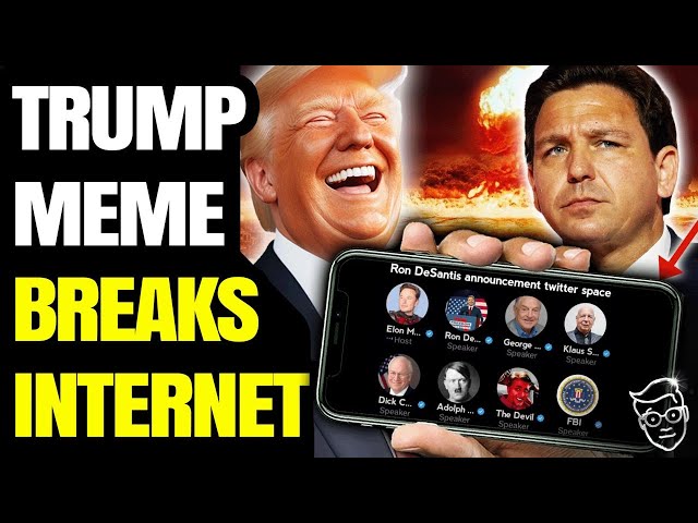 Trump Posts Funniest Meme In History, BREAKS Internet Trolling DeSantis Launch Glitch 🚀