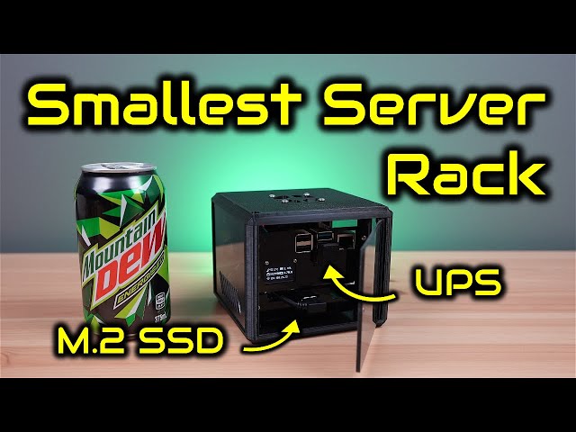I Made The World's Smallest Server Rack - With UPS and SSD Storage