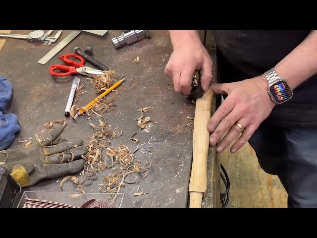 Adam Savage in Real Time: Planing the Garbage Hammer Handle