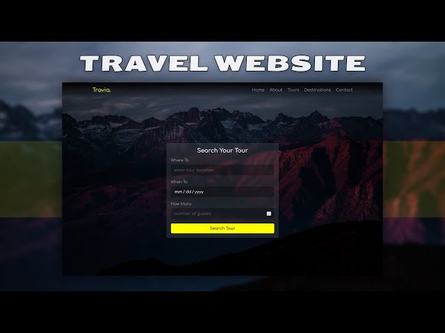 Responsive Multipages Travel Website Design Using HTML/CSS/JS