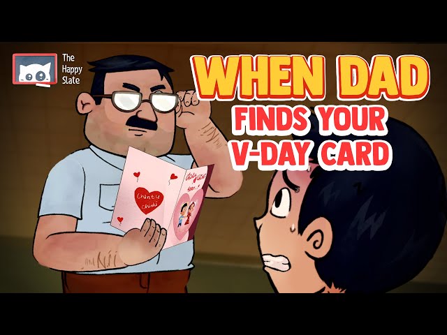 When Papa Finds your Valentines Day Card | Valentines Day | Indian Parents | Funny Animation Video
