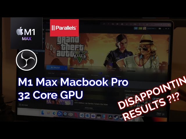 M1 Max 32 Core Macbook Pro 16 - GTA V Benchmark and Gameplay. Parallels 17. Future of MacOS Gaming