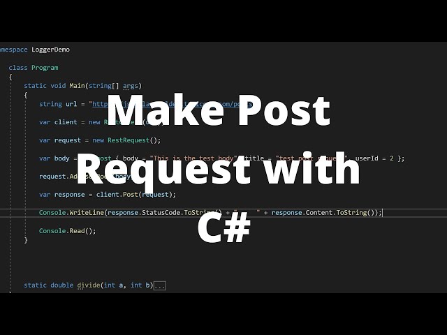 How to Easily Make Post Requests in C# Using RestSharp! - C# Tutorial