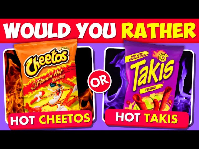 Would You Rather? Snacks & Junk Food Edition | Food Quiz 🍟🍔