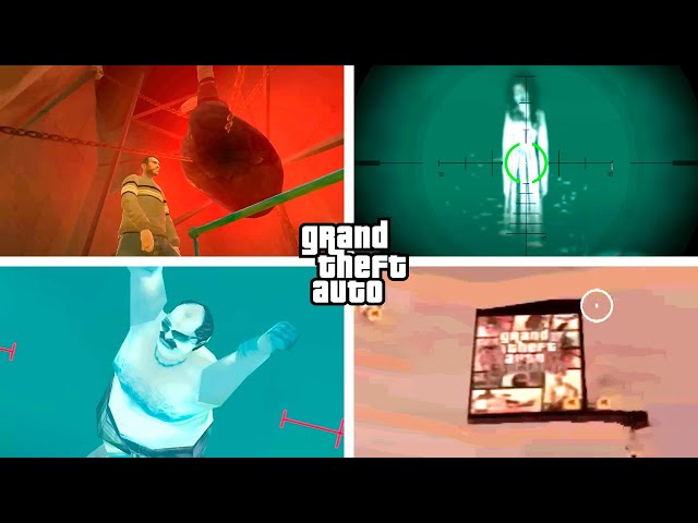 Best of Easter Eggs and Secrets in GTA Games (Compilation)