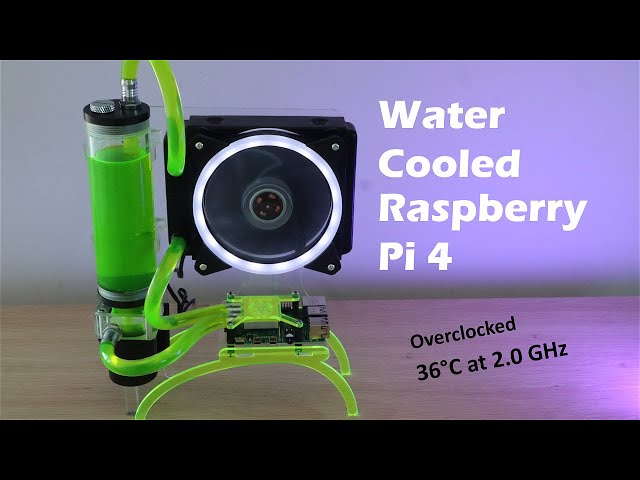 Water Cooled Raspberry Pi 4 - Totally Unnecessary, But Pretty Awesome