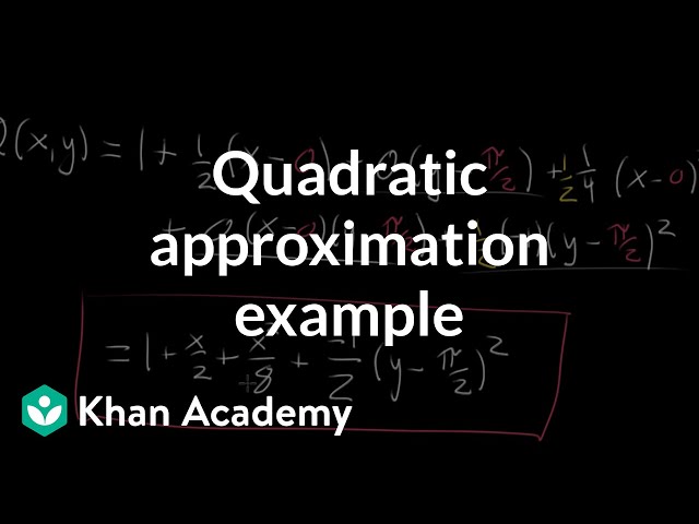 Quadratic approximation example