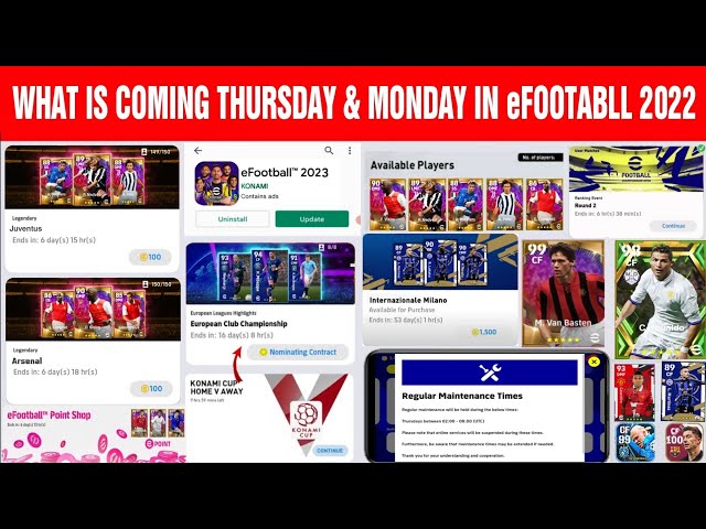 What Is Coming On Thursday And Monday In eFootabll 2023 Mobile | New Gameplay & Information Leaked
