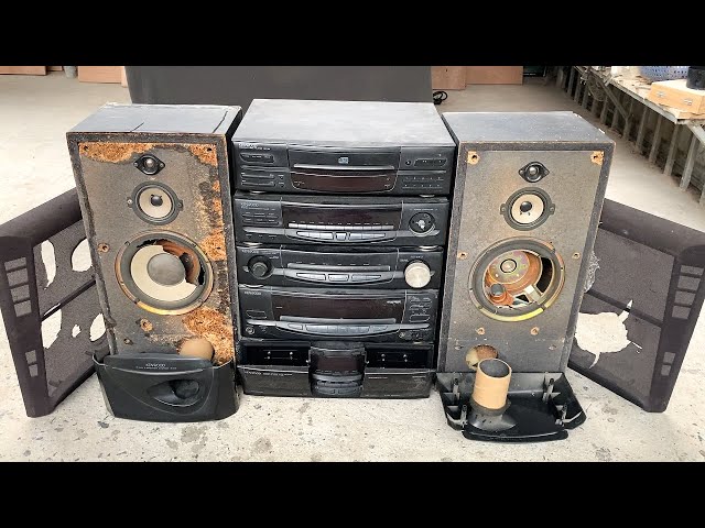 Restoration multi-function sound system KENWOOD // I rescued it from the rubble