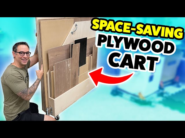 Space-Saving Plywood Cart | Swings Out!