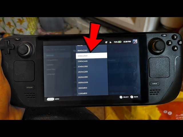 EDIT How To Change Steam Deck Resolution / Screen Size! (Docked / Portable Mode)