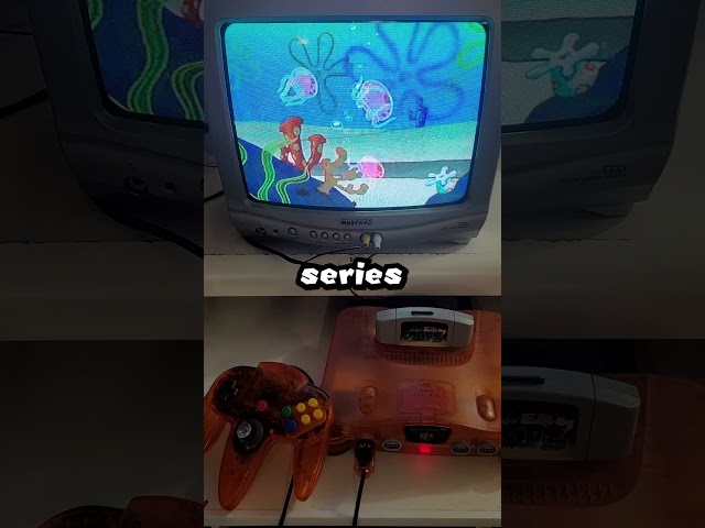 SpongeBob Episode Playing On Nintendo 64