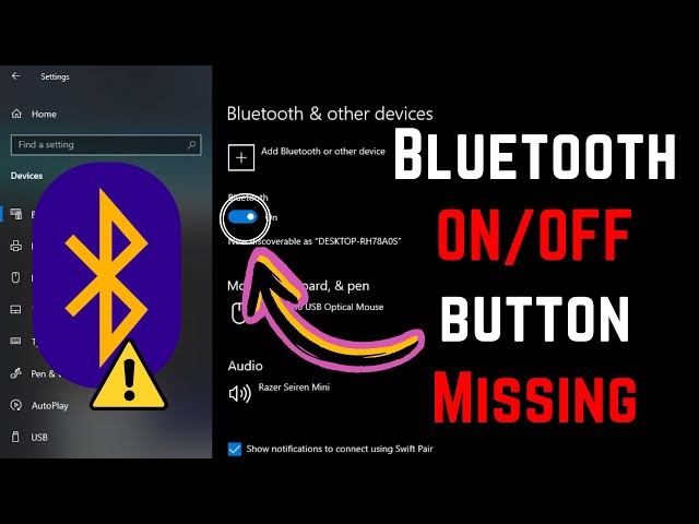 Bluetooth ON/OFF button Missing | Fix Bluetooth problems