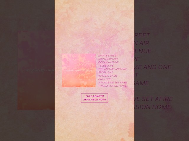 The new Yellowcard x Hammock album is here💘 #poppunk #ambientmusic #music