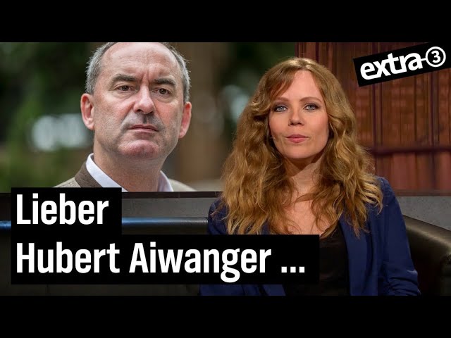 Sarah Bosetti antwortet Hubert Aiwanger | extra 3 | NDR