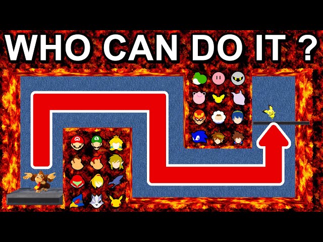Who Can Make It? Over And Under Lava Tunnel  - Super Smash Bros. Ultimate