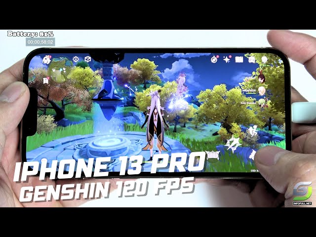 iPhone 13 Pro test game Genshin Impact Max Graphics | Highest 120FPS
