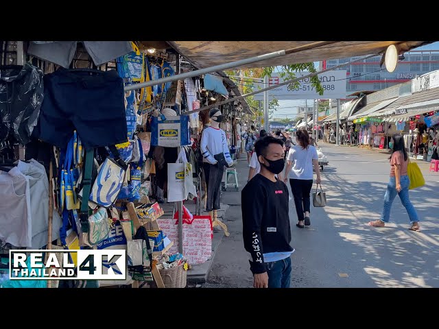 【4K】Walking around Chatuchak Weekend Market Bangkok during the pandemic (Jan.2021)