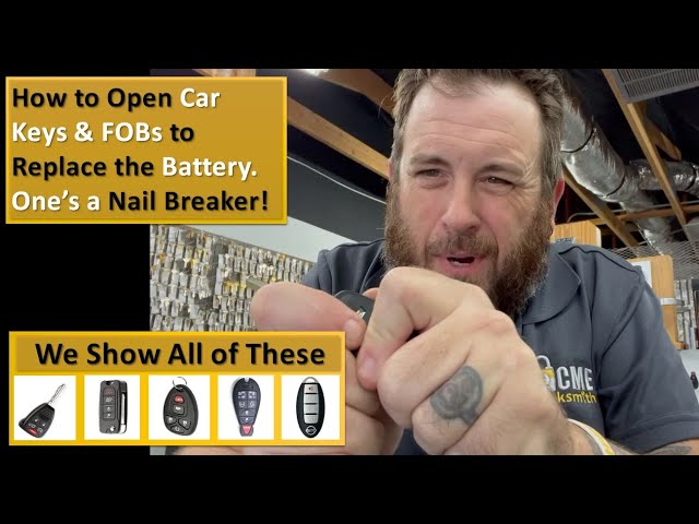 How to Replace Car Key, Car FOB and Car Remote Batteries