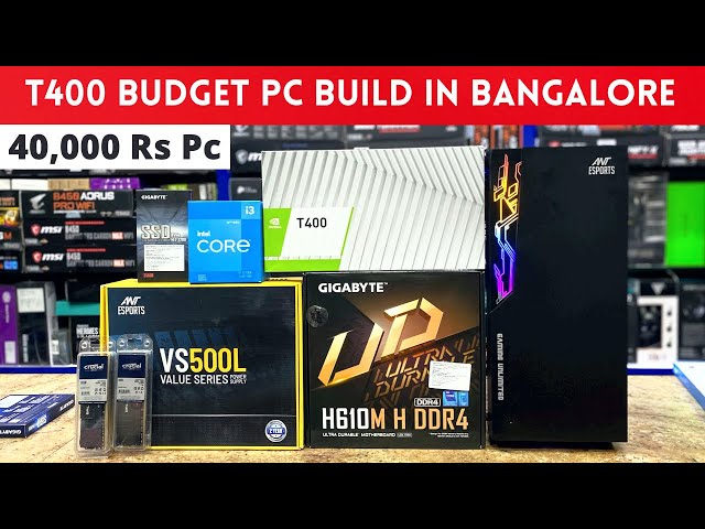 Rs 40,000 BEST BUDGET Gaming PC Build in Bangalore | Super Computers & Laptops