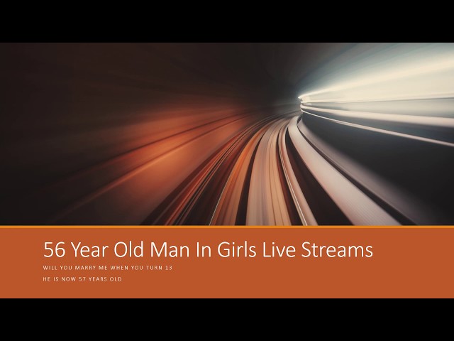 56 Year Old Man In Girls Live Streams (Terminated 9/1/2020 and back with another account)