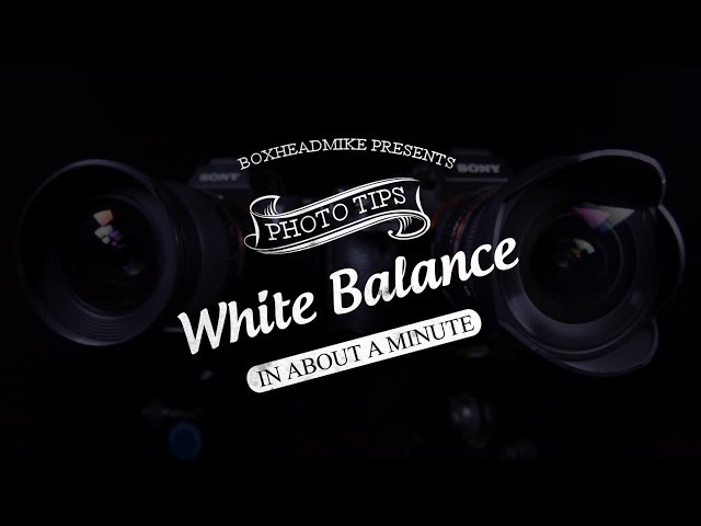 White Balance in about a minute