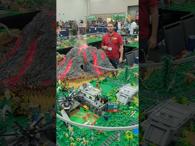 LEGO Jurassic Park with 600 Dinosaurs at Bricks Cascade 2024