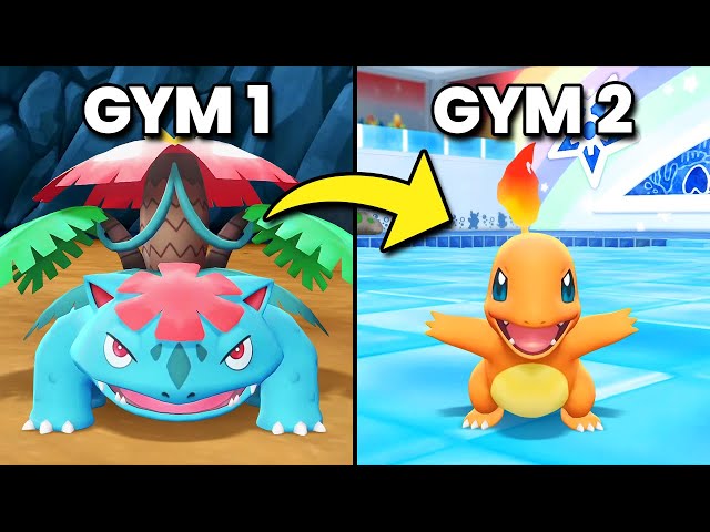 I Used A Random Starter Pokemon For Every Gym