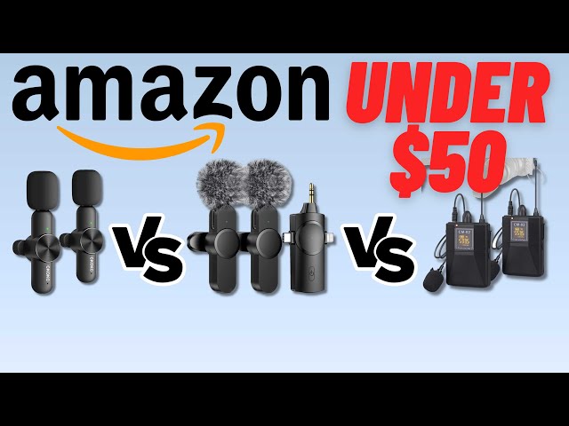3 Wireless Microphones under $50 | Amazon 2023 (Tested)