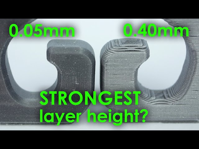 Which LAYER HEIGHT gives you the STRONGEST 3D prints?