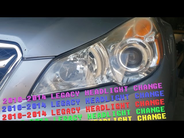 EASILY Change a Headlight on a 2010-2014 Subaru Legacy and Subaru Outback