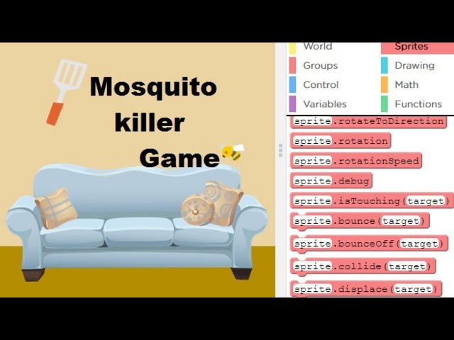 Mosquito Killer Game in the Game lab on Code.org-Tutorial-11