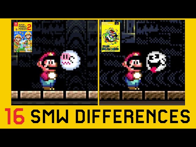 16 Differences Between Super Mario World and Super Mario Maker 2 (Part 2)