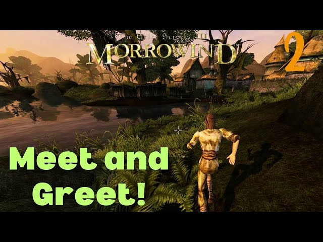 Let's Play Morrowind #2 - Seyda Neen People | Pure Mage Explorer