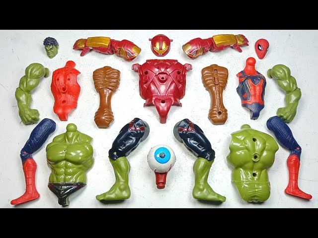 Merakit Mainan Hulk Smash Vs Hulk Buster Vs Spider-Man Vs Siren Head ~ Avengers