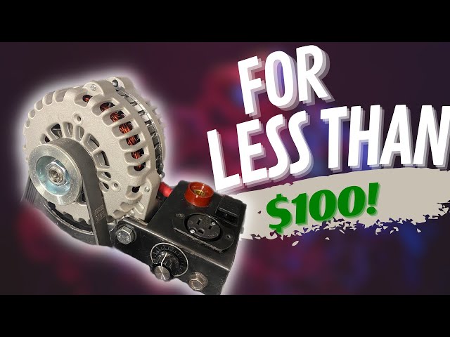 How to Modify an Alternator for Charging AND Welding