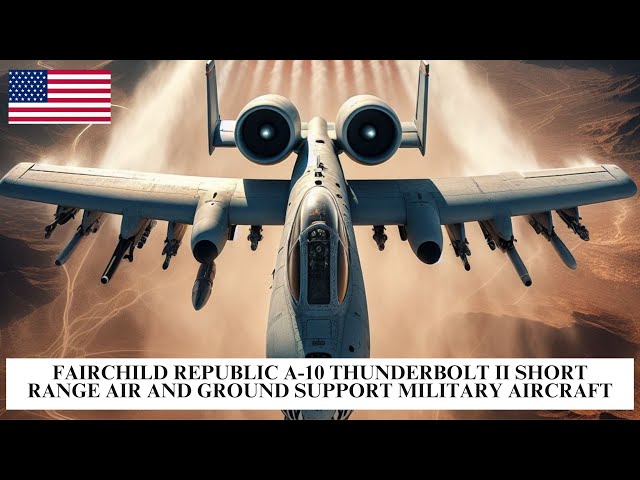 Fairchild Republic A-10 Thunderbolt II Short Range Air and Ground Support Military Aircraft