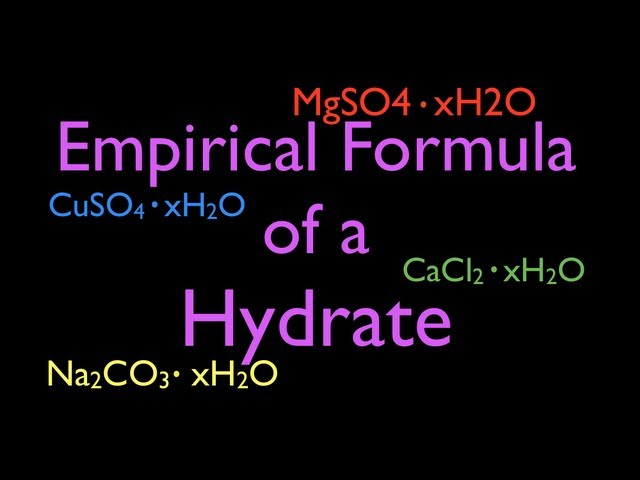 Empirical Formula of a Hydrate