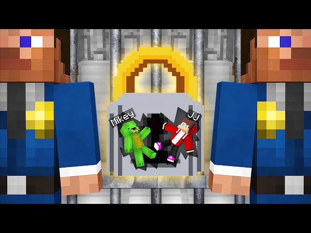 TINY Mikey and JJ Escaped From Prison in Minecraft (Maizen)