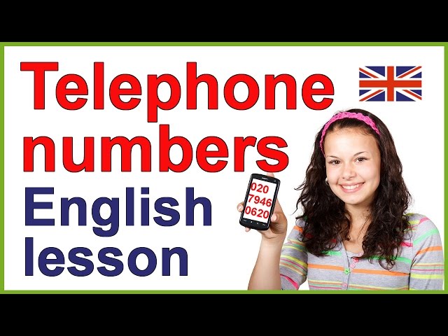 Telephone numbers in English