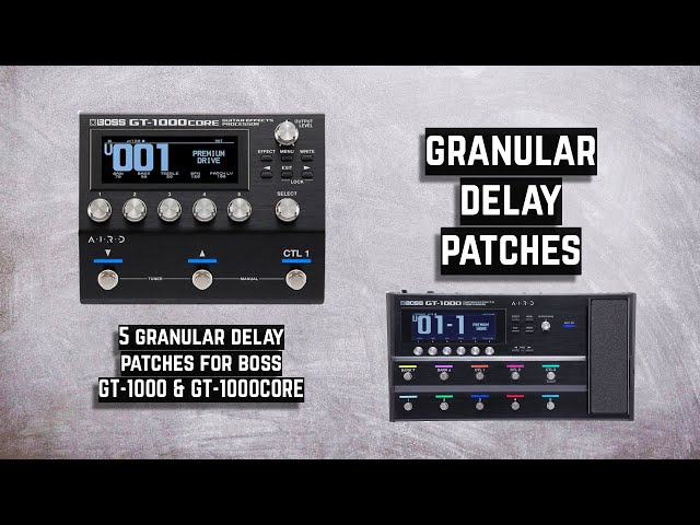 Granular Delay Patches for Boss GT-1000 & GT-1000CORE