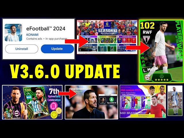 V3.5.1 Big Update! Nominating Pack New Managers, Free Rewards, Free Coins In eFootball 2024 Mobile