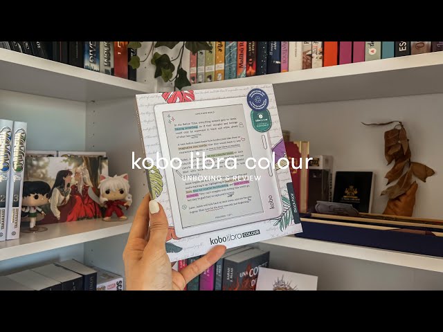 unboxing new Kobo Libra Colour + aesthetic accessories | quick overview 📖 ASMR & aesthetic