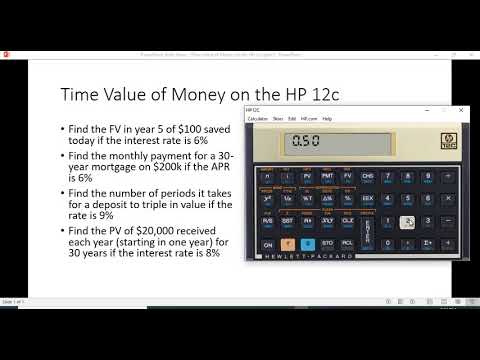 HP 12 Financial Calculator Tutorials