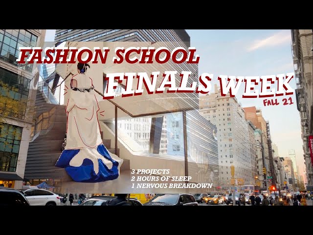 Finals week at fashion school | NYC fashion student, Parsons art school vlog