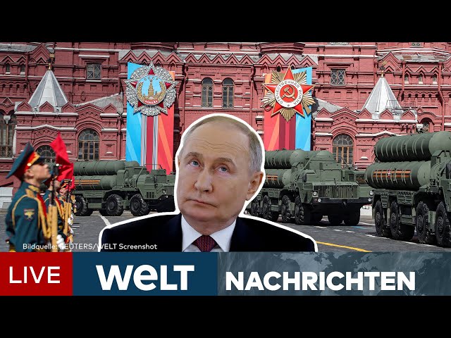 PUTINS PROTZ-PARADE: Russland feiert "Tag des Sieges" mit Militärparade in Moskau | WELT NEWSSTREAM