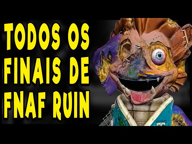 Todos os FINAIS FNAF Ruin PT BR! Final secreto Scooper Ending do MIMICO e o misterioso BRAZIL ending