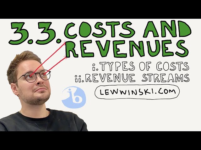 3.3 COSTS AND REVENUES / IB BUSINESS MANAGEMENT / fixed, variable, direct, overheads, revenue stream