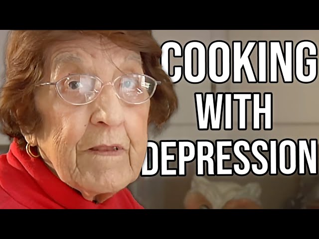 Sweet And Wholesome Grandmother Uses The Power Of Depression To Cook