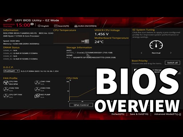 ASUS ROG Strix B550-F Gaming (WiFi) BIOS Overview